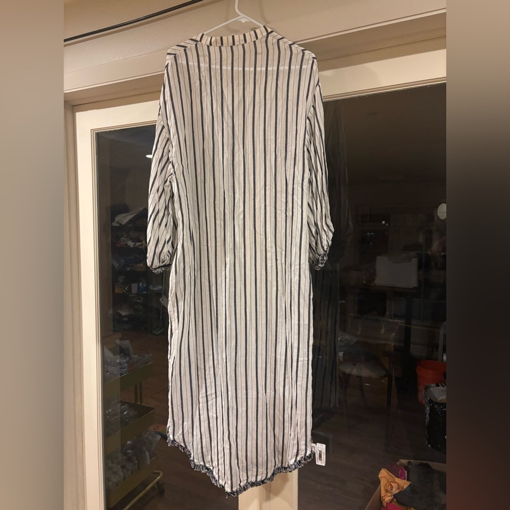 Black and White Stripe Zimmermann Tent Dress Size Small - Picture 2 of 10